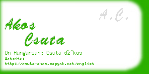 akos csuta business card